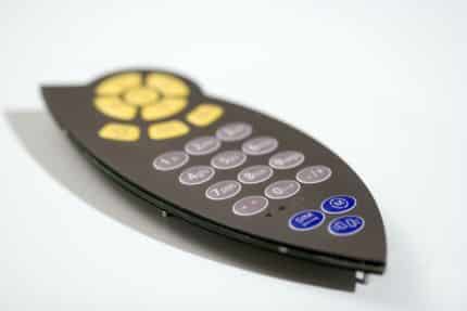 Front Panel mit Tastatur und Leiterplatte