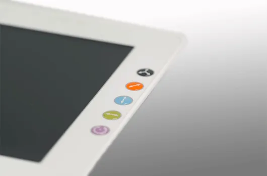 Folientastatur mit bunten Tasten