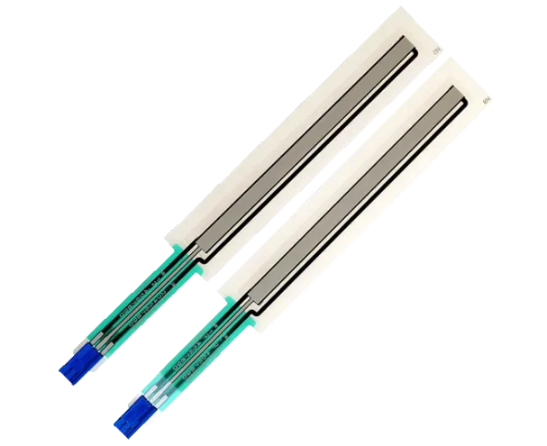 Zwei lineare Folienpotentiometer