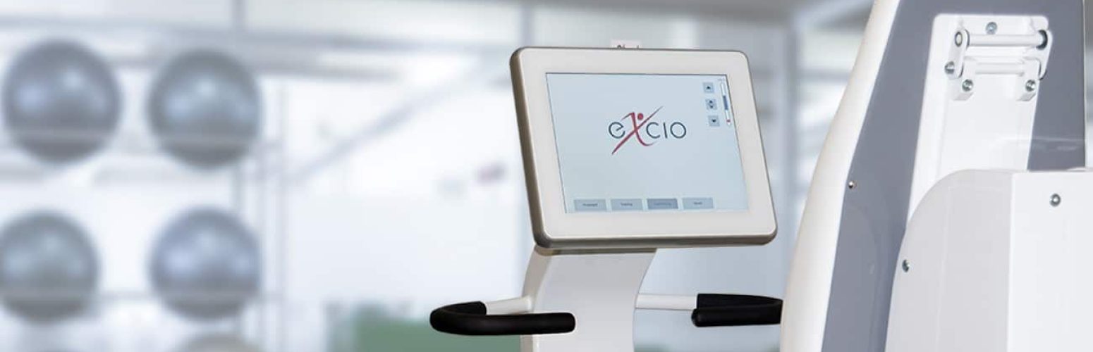 Hoffman + Krippner Touchsystem in Rehagerät im Fitnessstudio