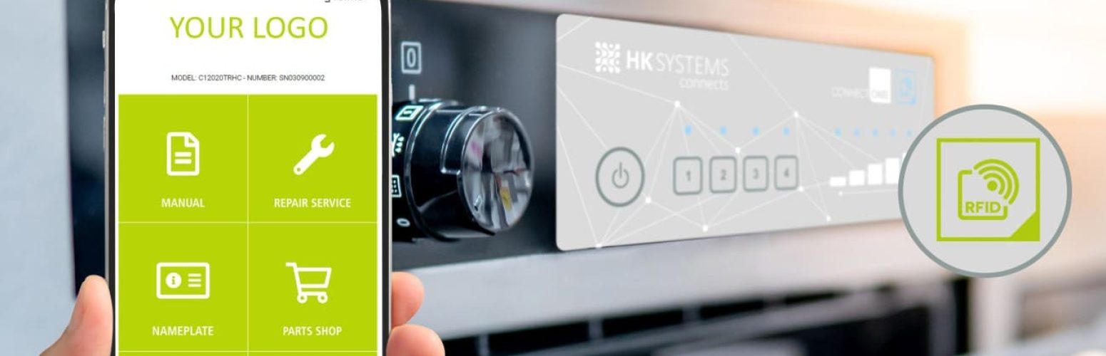 smartphone scannt digitales typenschild